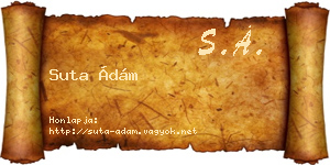 Suta Ádám névjegykártya